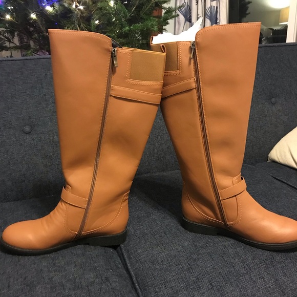 Vegan (Extra Wide Calf) Knee-High Riding Boots - Picture 5 of 6